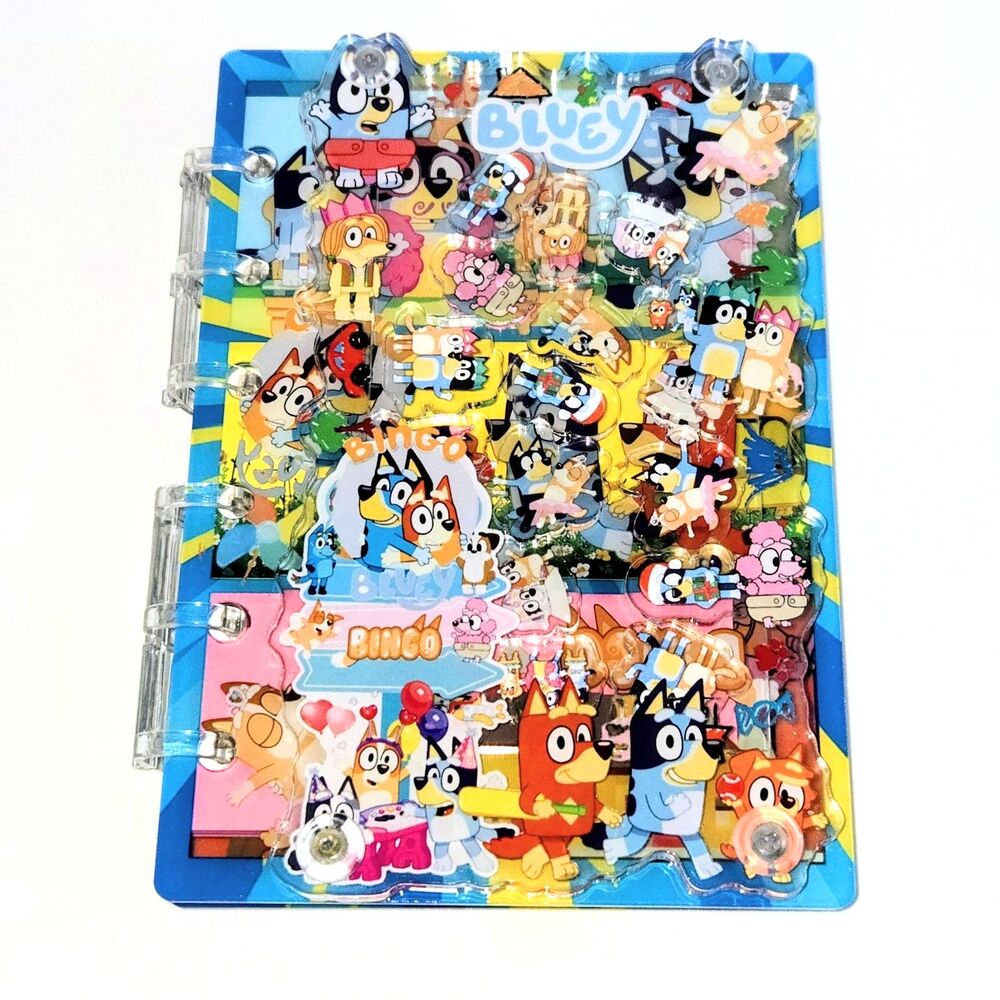 BLUEY and BINGO Shaker Notebook A7 Size 5.5x4in Viral Shaking Charms Book NEW